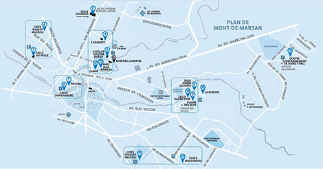 Plan Handilandes à Mont-de-Marsan