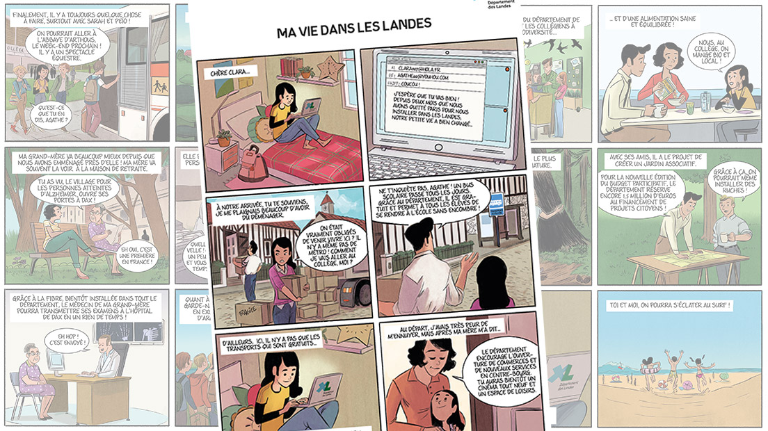 Bande-dessin&eacute;e &laquo; Ma vie dans les Landes &raquo;