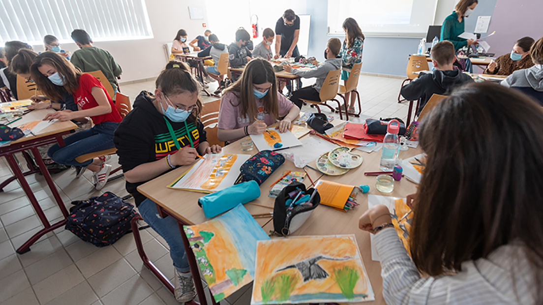 Croquer les grues cendrées