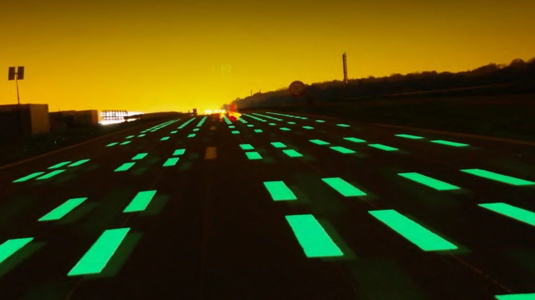 Expérimentation d'un marquage routier photoluminescent : votre avis compte